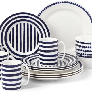 Simple Modern Striped Dish Set